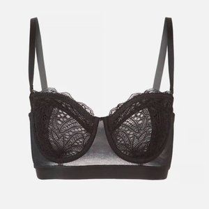 Strapless Lace Balconette Bra 36C NWT